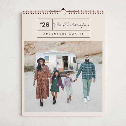 This is a buttercream photo calendars by Olivia Raufman called julian printing on premium calendar paper in grand