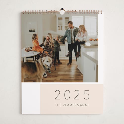 This is a blush photo calendars by Juliana Zimmermann called simple life printing on premium calendar paper in grand