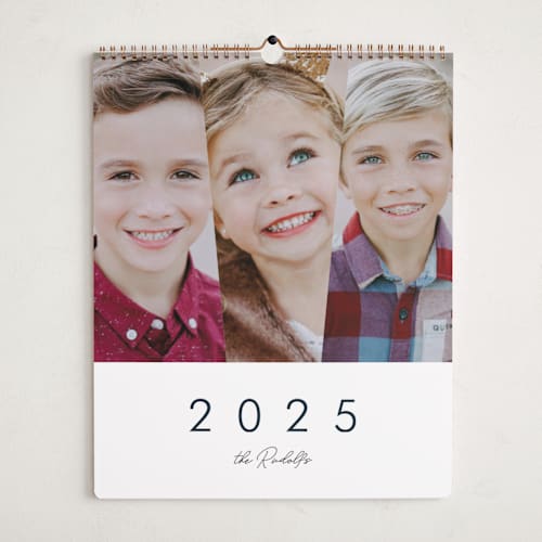 This is a charcoal photo calendars by chica design called 3 times the fun printing on premium calendar paper in grand
