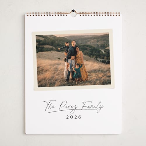 This is a parchment photo calendars by Kaydi Bishop called signature snapshot printing on premium calendar paper in grand