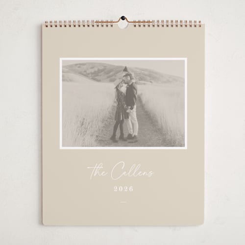 This is a bisque photo calendars by Sara Hicks Malone called rosedale printing on premium calendar paper in grand