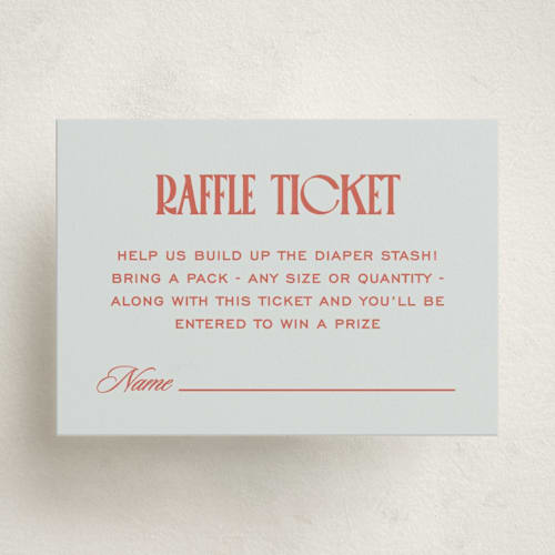 This is a seashore baby shower insert cards with standard by Lea Delaveris called baby era printing on signature in standard