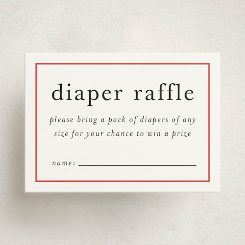 This is a denim baby shower insert cards with standard by Wendy Taylor called my lobster printing on signature in standard