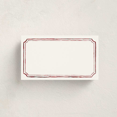 This is a wine blank hosting stationery with standard by Cass Loh called handwritten printing on signature in placecard