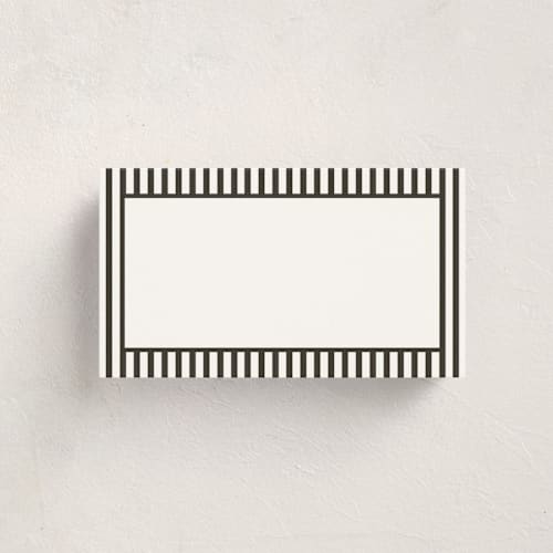 This is a raven blank hosting stationery with standard by Morgan Kendall called vintage hotel printing on signature in placecard