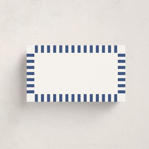 This is a ocean blank hosting stationery with standard by Owl and Toad called veracruz printing on signature in placecard