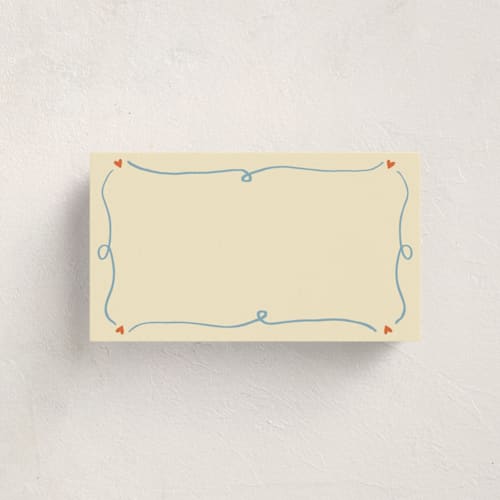 This is a verona blank hosting stationery with standard by Stephanie Heinrich Godbout called cin cin printing on signature in placecard