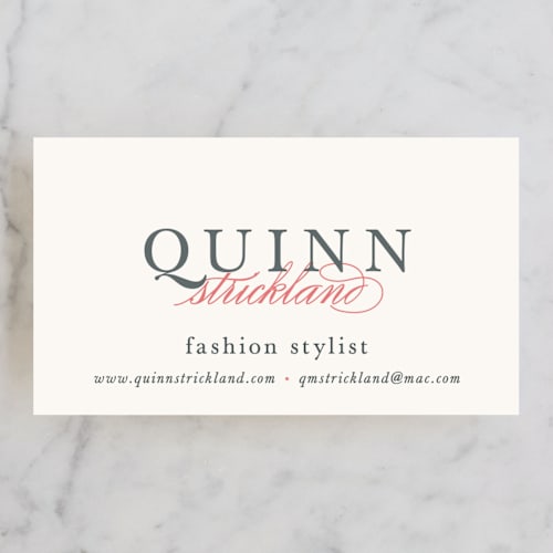 This is a watermelon business cards by Hooray Creative called in style printing on signature in standard