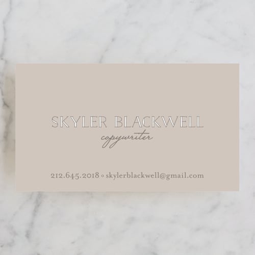 This is a sand business cards by Robin L. Andrews called two shades of color printing on signature in standard