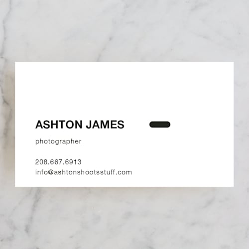 This is a eclipse business cards by Jack Knoebber called manual printing on signature in standard