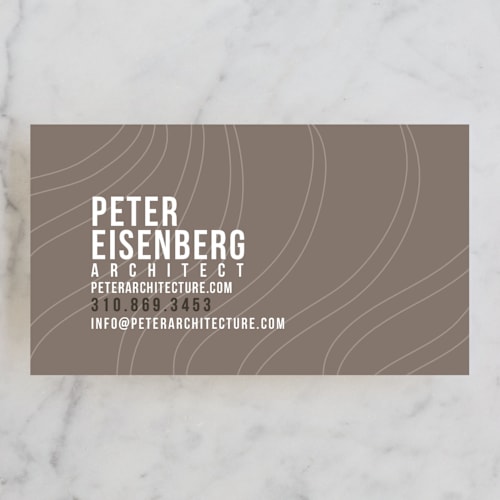 This is a cocoa business cards by chocomocacino called organic + geometric printing on signature in standard