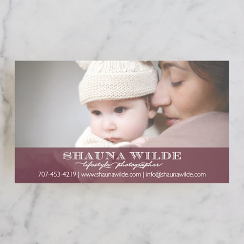 This is a merlot business cards by Ashley Sullivan called shauna stripe printing on signature in standard