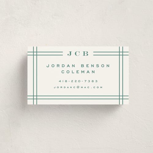 This is a peppermint gum business cards by Yuliya Evseeva called modern lines printing on signature in standard