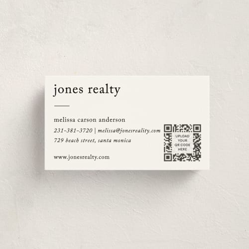 This is a paper business cards by Bethan called editorial printing on signature in standard