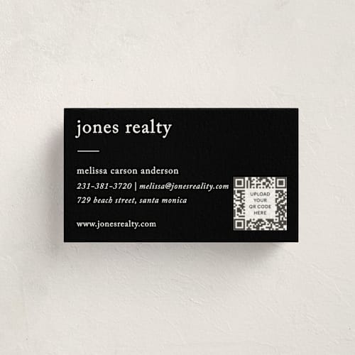 This is a noir business cards by Bethan called editorial printing on signature in standard