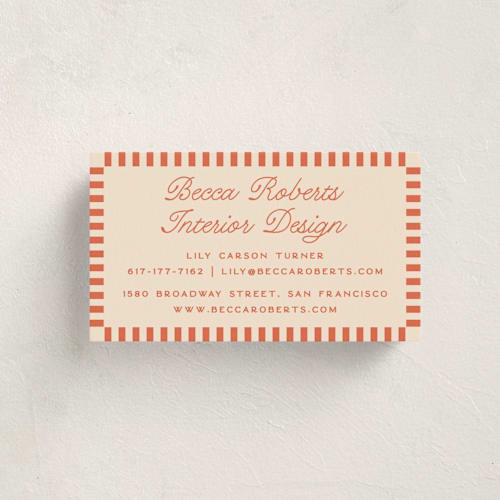 This is a verona business cards by Owl and Toad called veracruz printing on signature in standard