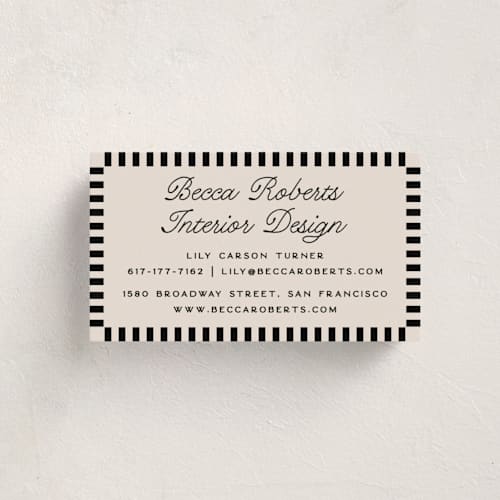 This is a volcano business cards by Owl and Toad called veracruz printing on signature in standard