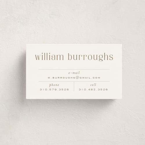 This is a topaz business cards by Alexandra Cohn called record printing on signature in standard