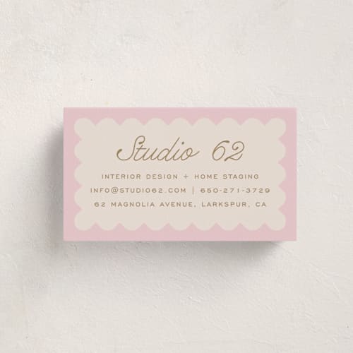 This is a rose business cards by Leia Matt called macaron box printing on signature in standard