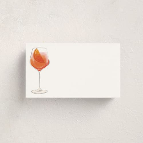 This is a sunset small cards with standard by Baumbirdy called aperol spritz (add-on) printing on signature in 4.25x5.5