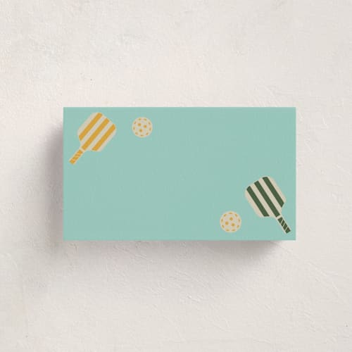 This is a aqua small cards with standard by Vera Lim called vintage pickle printing on signature in 4.25x5.5