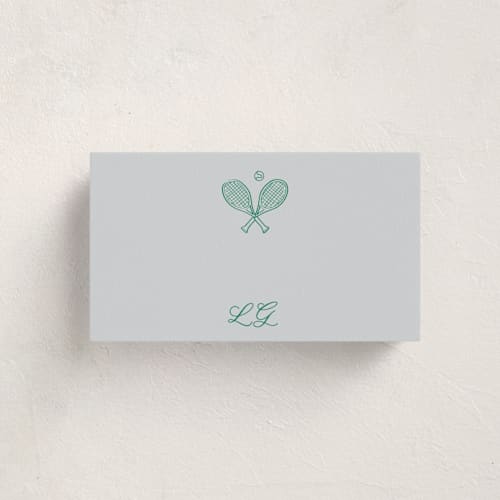 This is a sky small cards with standard by Leia Matt called racquet club printing on signature in 4.25x5.5