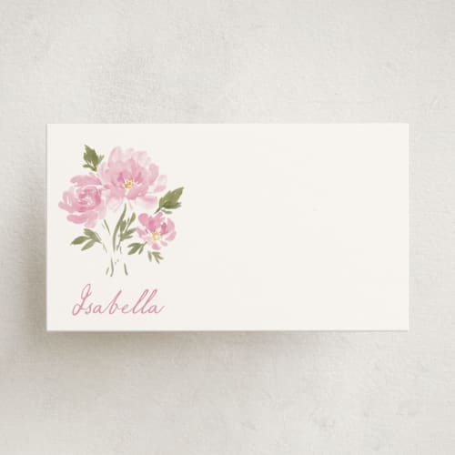 This is a blush small cards with standard by Itsy Belle Studio called peony printing on signature in 4.25x5.5