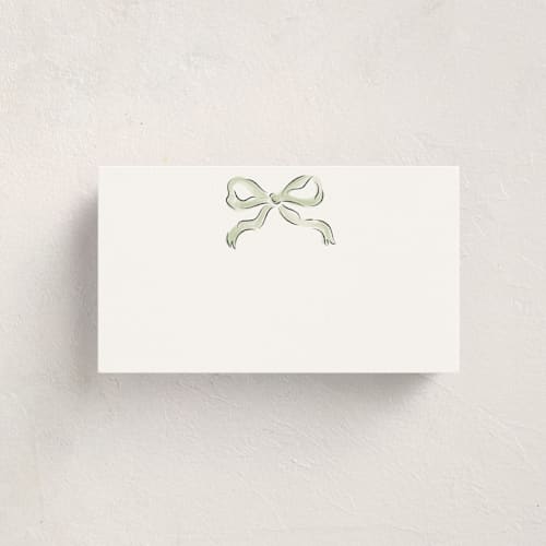 This is a pistachio small cards with standard by Helena Vitto called bow printing on signature in 4.25x5.5