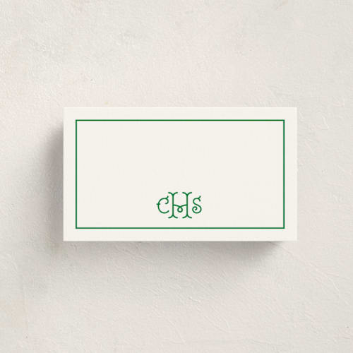 This is a shamrock small cards with standard by mo kelley called keyline initials printing on signature in 4.25x5.5