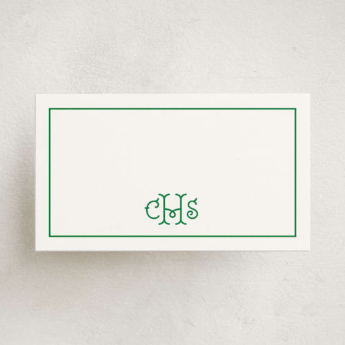This is a shamrock small cards with standard by mo kelley called keyline initials printing on signature in 4.25x5.5