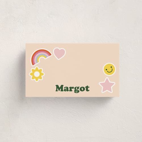 This is a sunshine mini note cards with standard by Hudson meet Rose called scout badges printing on signature in 4.25x5.5