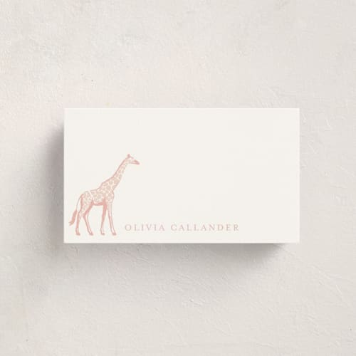 This is a petal small cards with standard by Jenna Holcomb called safari printing on signature in 4.25x5.5