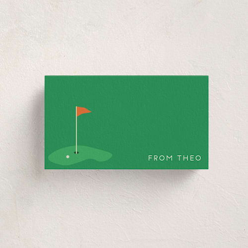 This is a grass mini note cards with standard by Ellen Schlegelmilch called tee-rific printing on signature in 4.25x5.5