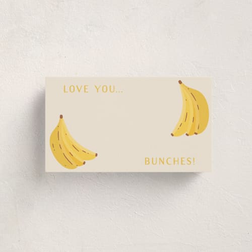 This is a banana small cards with standard by Erica Krystek called bunches & bunches printing on signature in 4.25x5.5