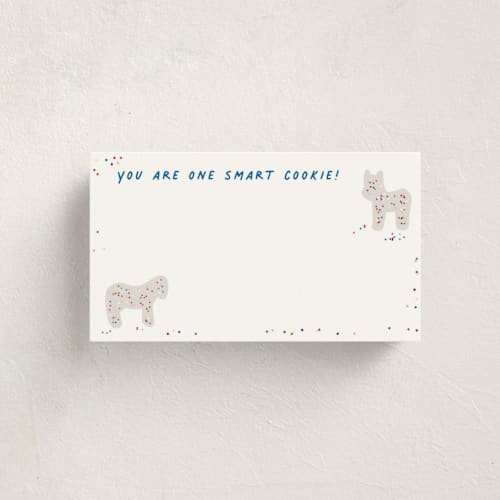 This is a royal icing small cards with standard by Jennifer Postorino called animal cracker parade printing on signature in 4.25x5.5