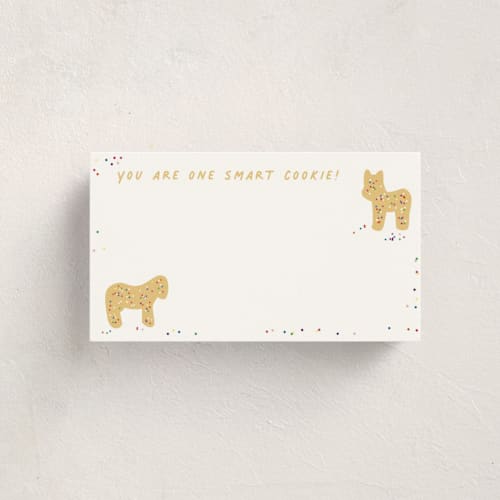 This is a biscotti small cards with standard by Jennifer Postorino called animal cracker parade printing on signature in 4.25x5.5