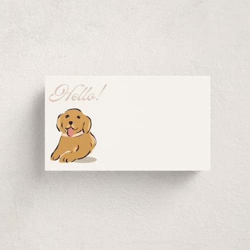 This is a gelato small cards with standard by Susan Zinader called preppy pup printing on signature in 4.25x5.5