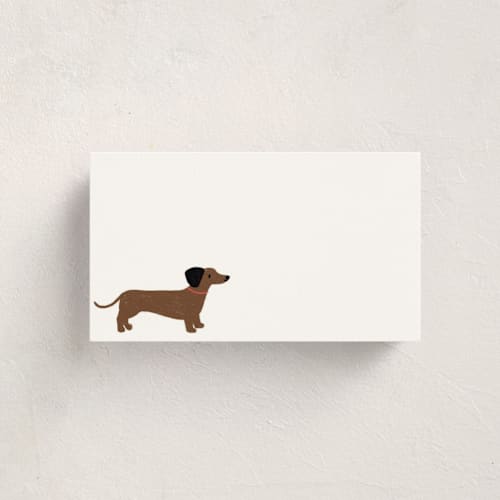 This is a cloud small cards with standard by Laura Bercovich called pooch printing on signature in 4.25x5.5