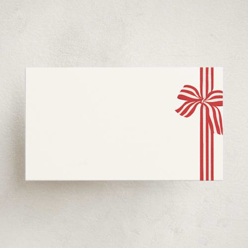 This is a poinsettia small cards with standard by Angela Marzuki called ribbon wrapped printing on signature in 4.25x5.5