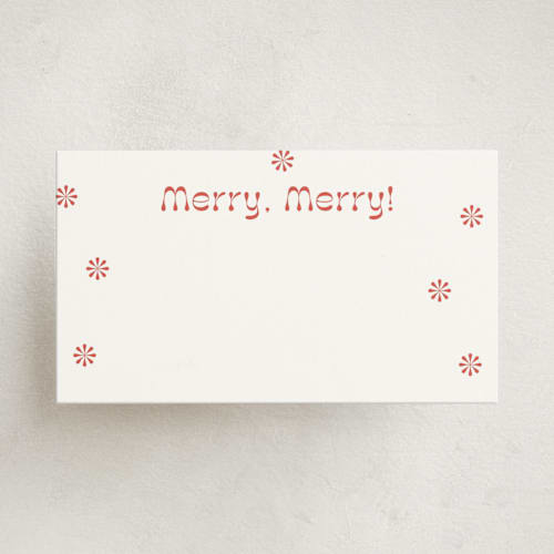 This is a candy cane small cards with standard by Megan Davis called peppermint printing on signature in 4.25x5.5