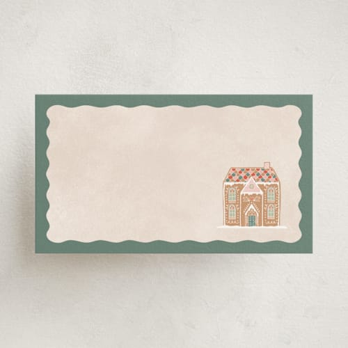 This is a pine small cards with standard by Pixel and Hank called holiday greetings printing on signature in 4.25x5.5