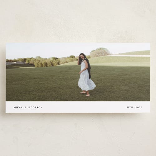 This is a ink graduation announcements with standard by Blustery August called lastly printing on recycled smooth signature in tall