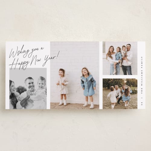 This is a coal holiday photo cards with standard by Pixel and Hank called christmas collection printing on recycled smooth signature in tall