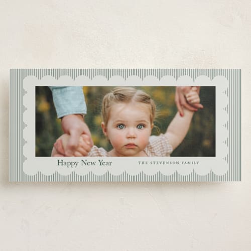 This is a evergreen holiday photo cards with standard by Nicoletta Savod called charm printing on recycled smooth signature in tall