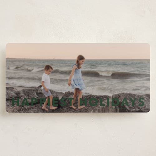 This is a juniper holiday photo cards with standard by Angela Thompson called gilded printing on recycled smooth signature in tall