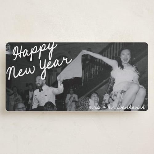 This is a snow holiday photo cards with standard by Catherine Culvenor called candid moments printing on recycled smooth signature in tall