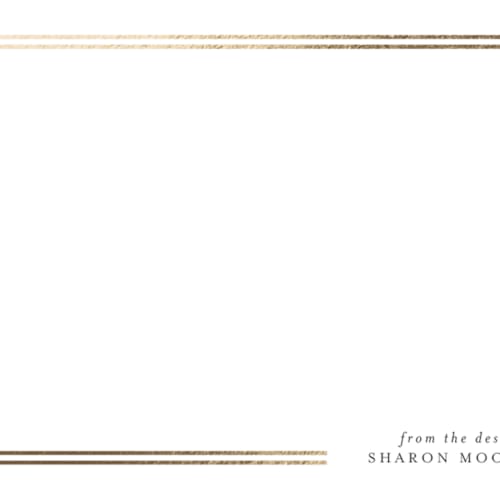 This is a pearl foil stamped stationery with foil pressed by Iveta Angelova called effortless printing on signature in 4.25x5.5