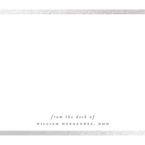 This is a granite foil stamped stationery with foil pressed by Kristel called for professional printing on signature in 4.25x5.5
