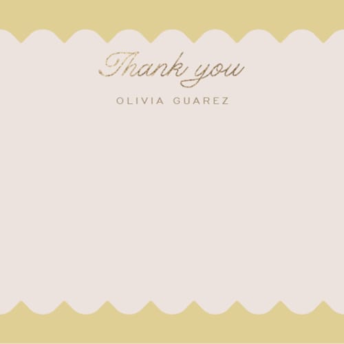This is a lemon foil stamped stationery with foil pressed by Leia Matt called macaron box printing on signature in 4.25x5.5
