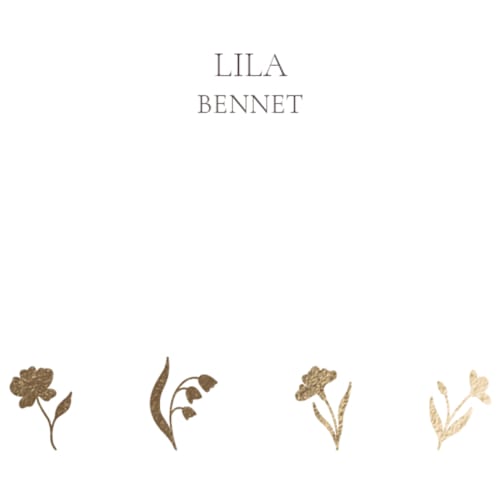 This is a snowdrop foil stamped stationery with foil pressed by Diana Titova called botanical foil printing on signature in 4.25x5.5